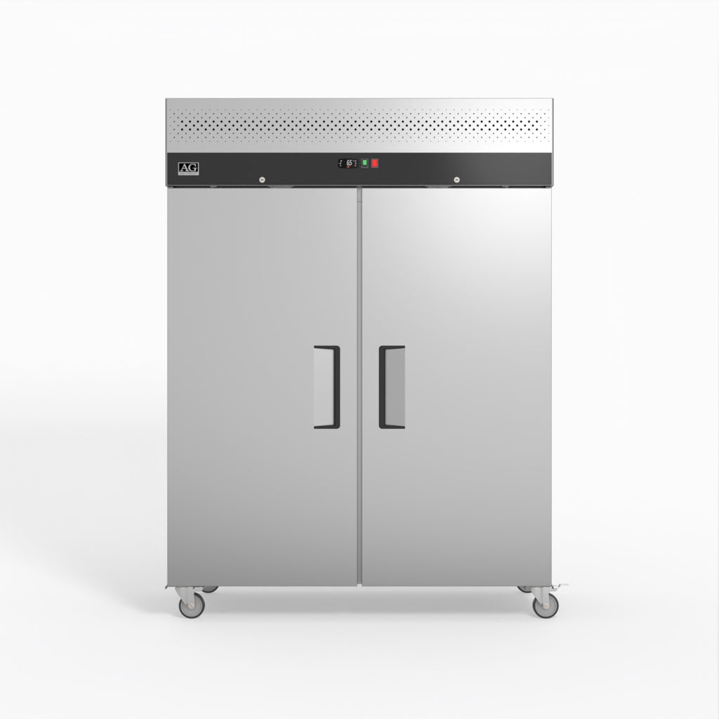 AG 1300 Litre Upright Double Door Stainless Steel Door Freezer- AG Equipment AG-GNX1400BT