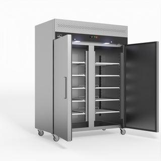 AG 1300 Litre Upright Double Door Stainless Steel Door Freezer- AG Equipment AG-GNX1400BT