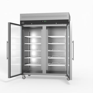 AG 1300 Litre Upright Double Glass Door Display Fridge- AG Equipment AG-GNX1400TNG