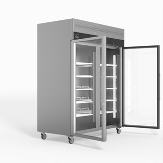 AG 1300 Litre Upright Double Glass Door Display Fridge- AG Equipment AG-GNX1400TNG