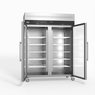 AG 1300 Litre Upright Double Glass Door Display Fridge- AG Equipment AG-GNX1400TNG