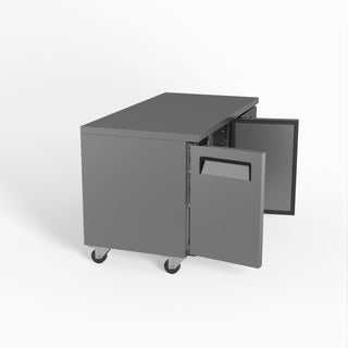 AG Two Door Commercial Worktop / Under Bench Fridge 700mm Depth- AG Equipment AG-GNX2100TN