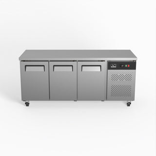 AG 3 Door Worktop Freezer Stainless Door