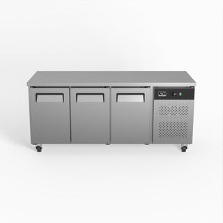 AG Three Door Commercial Worktop / Under Bench Fridge 700mm Depth GNX3100TN