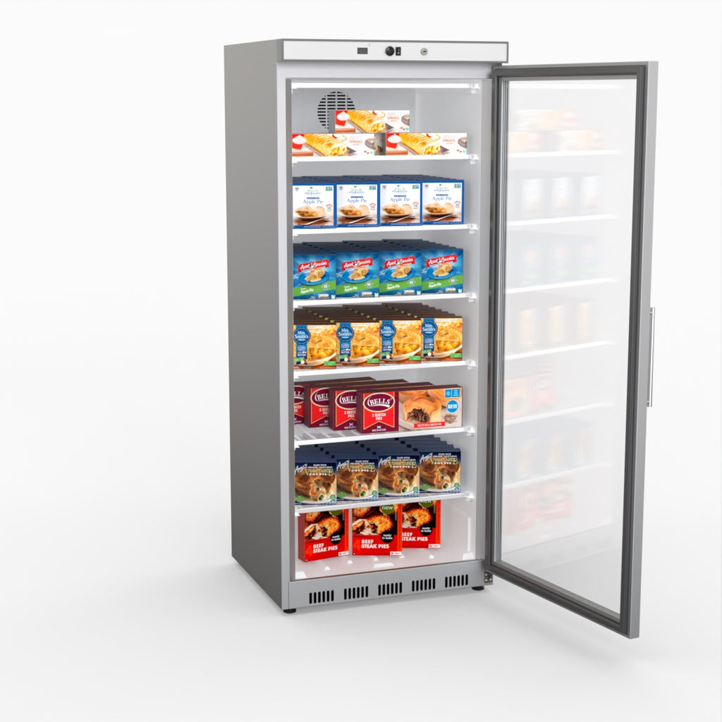 Display Freezer With Glass Door - Thermaster HF600G S/S