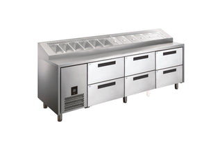 Glacian Pizza Prep With Doors - HPB2476DDD