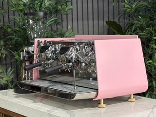 Victoria Arduino Eagle One - 2 Group Commercial Espresso Machine & Grinder Custom Pink & Gold - Brand New