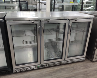 Three Door Stainless Steel Bar Cooler - Thermaster SC316SG