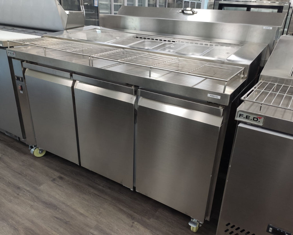 Thermaster Three Door Deluxe Pizza Prep Bench PWB150