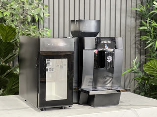 Carimali CA1100 W/ C DGT Fridge - Fully Automatic Coffee Machine - Black