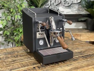 Izzo Vivi Duetto Dual Boiler - 1 Group - Brand New Black & Timber
