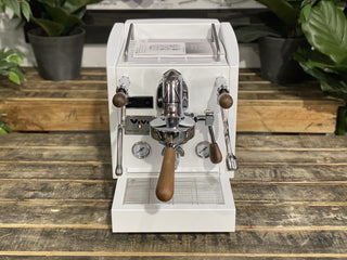 Izzo Vivi PID - 1 Group White & Timber Commercial Espresso Machine - Brand New