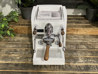 Izzo Vivi Duetto Dual Boiler - 1 Group White & Timber - Brand New