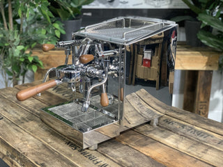 Izzo Vivi PID - 1 Group Flick Taps Stainless With Timber Kit - Brand New