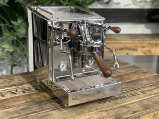 Izzo Vivi PID - 1 Group Flick Taps Stainless With Timber Kit - Brand New