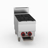 GasMAX Benchtop Lpg 2 Burner Cooktop W/ Splashback - JUS-TR-2BLPG