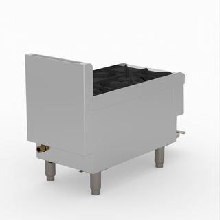 GasMax Benchtop Lpg 2 Burner Cooktop W/ Splashback JUS-TR-2BLPG