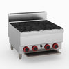 GasMAX Benchtop Natural Gas 4 Burner Cooktop W/ Splashback - JUS-TR-4B