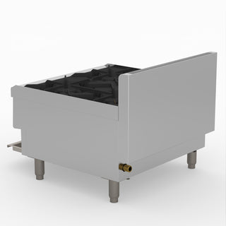 GasMax Benchtop Natural Gas 4 Burner Cooktop W/ Splashback JUS-TR-4B