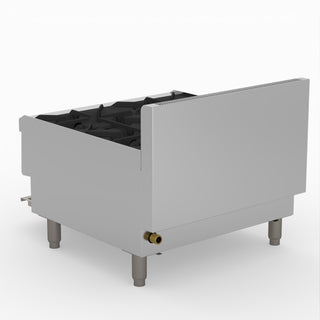 GasMax Benchtop Natural Gas 4 Burner Cooktop W/ Splashback JUS-TR-4B