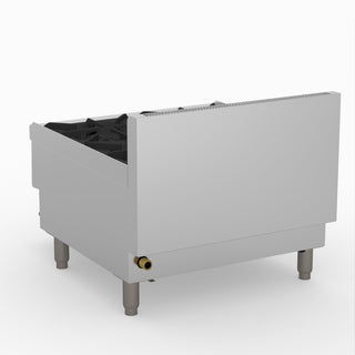 GasMax Benchtop Natural Gas 4 Burner Cooktop W/ Splashback JUS-TR-4B