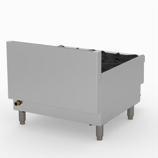 GasMax Benchtop Natural Gas 4 Burner Cooktop W/ Splashback JUS-TR-4B