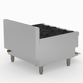 GasMax Benchtop Natural Gas 4 Burner Cooktop W/ Splashback JUS-TR-4B