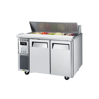 Turbo Air 2 Door Hooded Salad Prep Fridge - 1200mm Width KHR12-2-N