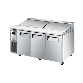 Turbo Air 3 Door Hooded Salad Prep Fridge KHR18-3-N