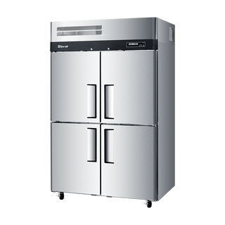 Turbo Air Upright Top Mount Dual Temp 2 Half Door Freezer & 2 Half Door Refrigerator KRF45-4H-N