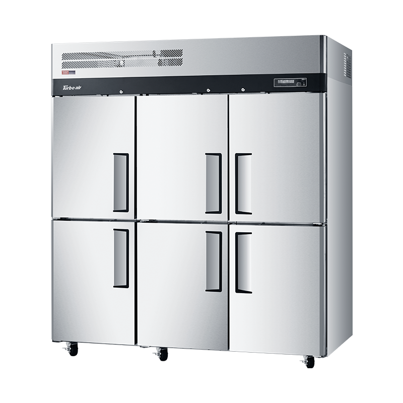 Turbo Air Upright Top Mount Dual Temp 2 Half Door Freezer & 4 Half Doo