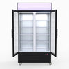 1000L Colourbond Upright Beverage Fridge 2 Doors Black - Thermaster LG-1000BP