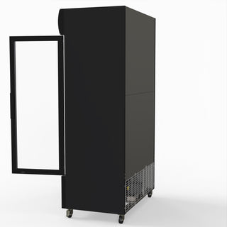 1000L Colourbond Upright Beverage Fridge 2 Doors Black - Thermaster LG-1000BP