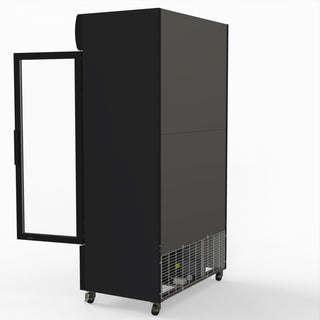 1000L Colourbond Upright Beverage Fridge 2 Doors Black - Thermaster LG-1000BP