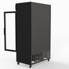 1000L Colourbond Upright Beverage Fridge 2 Doors Black - Thermaster LG-1000BP