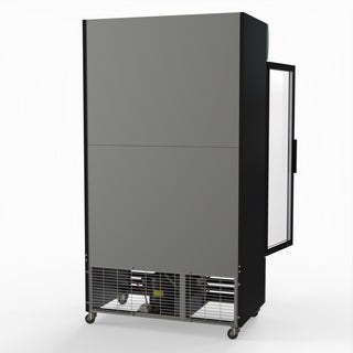 1000L Colourbond Upright Beverage Fridge 2 Doors Black - Thermaster LG-1000BP