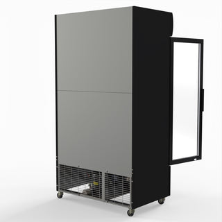 1000L Colourbond Upright Beverage Fridge 2 Doors Black - Thermaster LG-1000BP