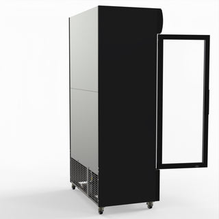 1000L Colourbond Upright Beverage Fridge 2 Doors Black - Thermaster LG-1000BP