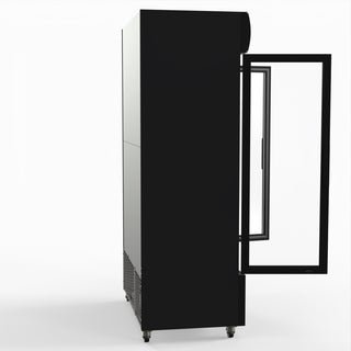 1000L Colourbond Upright Beverage Fridge 2 Doors Black - Thermaster LG-1000BP