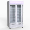 Thermaster 1000L Two Glass Door Colourbond Upright Drink Fridge White LG-1000P