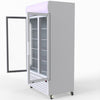 Thermaster 1000L Two Glass Door Colourbond Upright Drink Fridge White LG-1000P