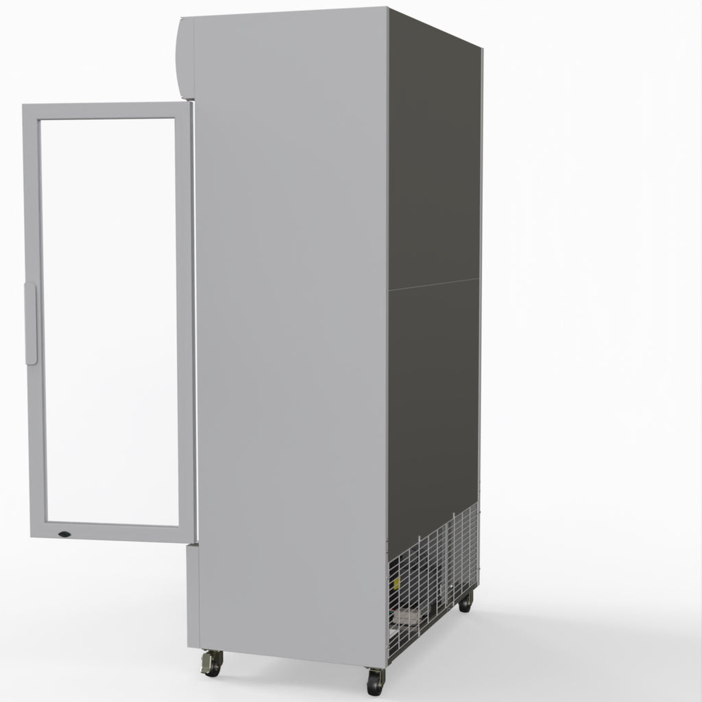 Thermaster 1000L Two Glass Door Colourbond Upright Drink Fridge White LG-1000P