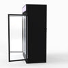 Thermaster 1006L Black Upright Double Glass Door Freezer LG-1006DF
