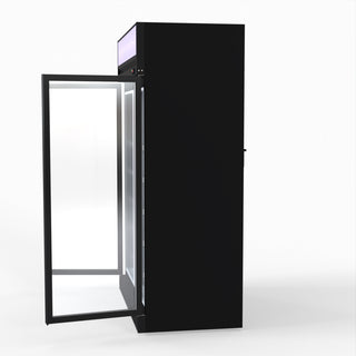 1006L Black Upright Double Glass Door Freezer - Thermaster LG-1006DF