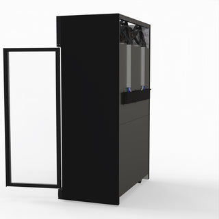 1006L Black Upright Double Glass Door Freezer - Thermaster LG-1006DF