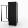 Thermaster 1200L Two Glass Door Colourbond Upright Drink Fridge Black LG-1200BP