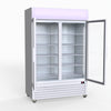 Thermaster 1200L Two Glass Door Colourbond Upright Drink Fridge White LG-1200P