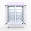 Thermaster 1200L Two Glass Door Colourbond Upright Drink Fridge White LG-1200P