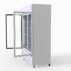 Thermaster 1200L Two Glass Door Colourbond Upright Drink Fridge White LG-1200P