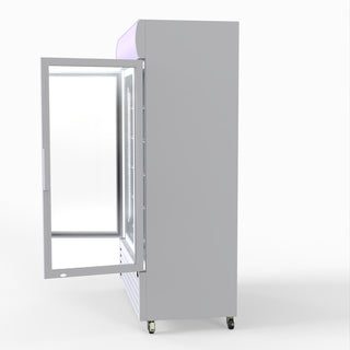 1200L Large Two Glass Door Colourbond Upright Drink Fridge - Thermaster LG-1200P